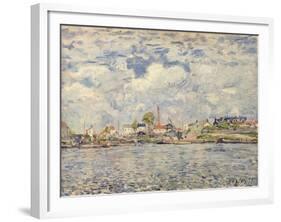 The Seine at Point du Jour, 1877-Alfred Sisley-Framed Giclee Print