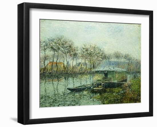 The Seine at Port Marley; La Seine a Port Marley, 1902-1903-Gustave Loiseau-Framed Giclee Print