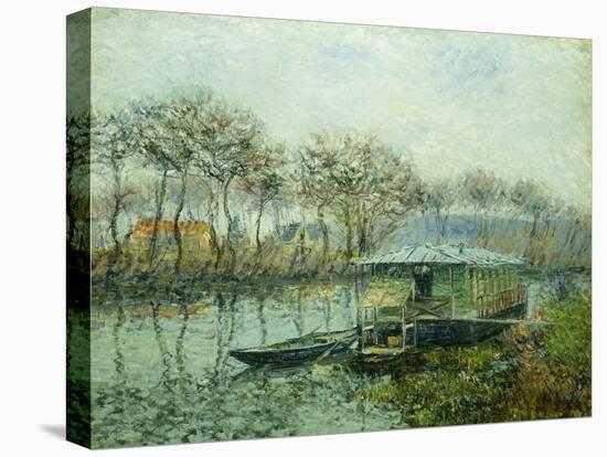 The Seine at Port Marley; La Seine a Port Marley, 1902-1903-Gustave Loiseau-Stretched Canvas
