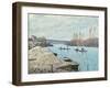 The Seine at Port-Marly, Piles of Sand, 1875-Alfred Sisley-Framed Giclee Print