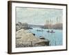 The Seine at Port-Marly, Piles of Sand, 1875-Alfred Sisley-Framed Giclee Print