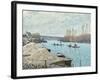 The Seine at Port-Marly, Piles of Sand, 1875-Alfred Sisley-Framed Giclee Print