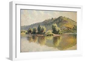 The Seine at Port-Villez-Claude Monet-Framed Giclee Print