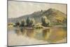 The Seine at Port-Villez-Claude Monet-Mounted Giclee Print