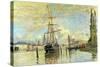 The Seine at Rouen, 1872-Claude Monet-Stretched Canvas