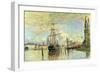 The Seine at Rouen, 1872-Claude Monet-Framed Giclee Print