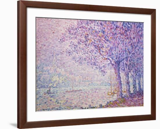 The Seine at St, Cloud, 1903-Paul Signac-Framed Giclee Print