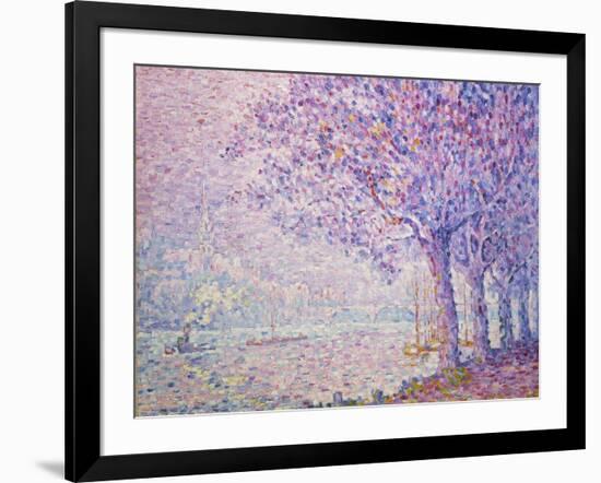 The Seine at St, Cloud, 1903-Paul Signac-Framed Giclee Print