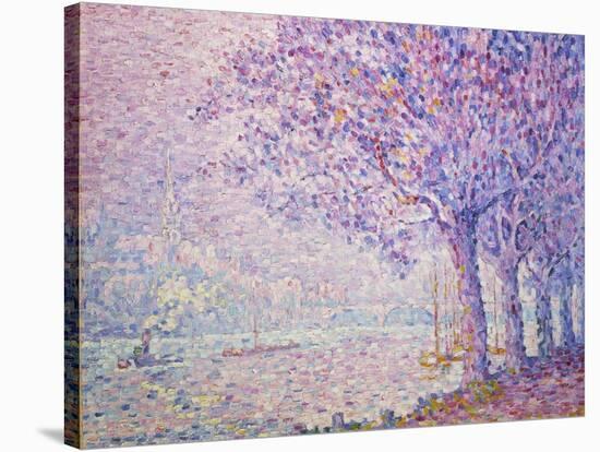 The Seine at St, Cloud, 1903-Paul Signac-Stretched Canvas