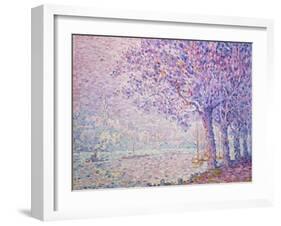 The Seine at St, Cloud, 1903-Paul Signac-Framed Giclee Print