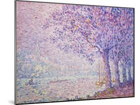 The Seine at St, Cloud, 1903-Paul Signac-Mounted Giclee Print