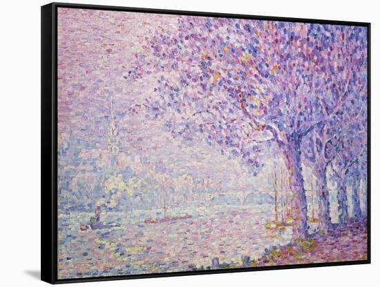 The Seine at St, Cloud, 1903-Paul Signac-Framed Stretched Canvas