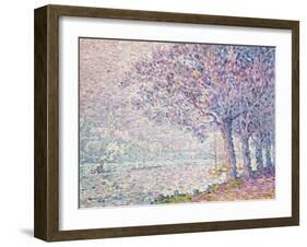 The Seine at St. Cloud, La Seine a St. Cloud, 1903-Paul Signac-Framed Giclee Print