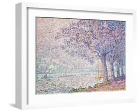 The Seine at St. Cloud, La Seine a St. Cloud, 1903-Paul Signac-Framed Giclee Print