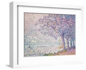 The Seine at St. Cloud, La Seine a St. Cloud, 1903-Paul Signac-Framed Giclee Print