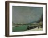 The Seine at the Pont D'Iena, Winter, 1875-Paul Gauguin-Framed Giclee Print