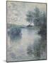 The Seine at Vetheuil, 1879-Claude Monet-Mounted Giclee Print