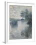 The Seine at Vetheuil, 1879-Claude Monet-Framed Giclee Print