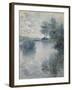 The Seine at Vetheuil, 1879-Claude Monet-Framed Giclee Print