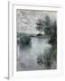 The Seine at Vetheuil, 1879-Claude Monet-Framed Giclee Print