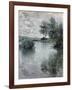 The Seine at Vetheuil, 1879-Claude Monet-Framed Giclee Print