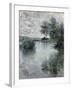 The Seine at Vetheuil, 1879-Claude Monet-Framed Giclee Print