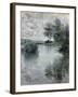 The Seine at Vetheuil, 1879-Claude Monet-Framed Giclee Print