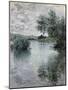 The Seine at Vetheuil, 1879-Claude Monet-Mounted Giclee Print