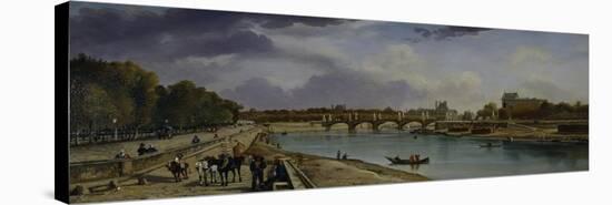 The Seine Below Paris, C.1825-35-William Cowen-Stretched Canvas