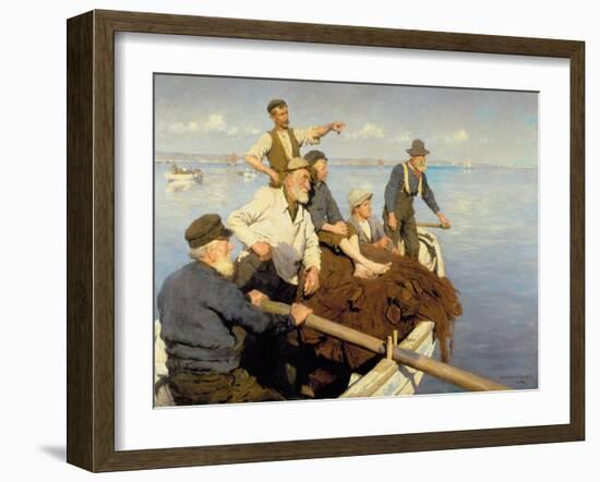 The Seine Boat, 1904 (Oil on Canvas)-Stanhope Alexander Forbes-Framed Giclee Print
