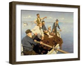 The Seine Boat, 1904 (Oil on Canvas)-Stanhope Alexander Forbes-Framed Giclee Print