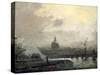 The Seine, Conti Quay, C19th Century-Frank Myers Boggs-Stretched Canvas