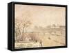 The Seine from the Pont-Neuf-Camille Pissarro-Framed Stretched Canvas