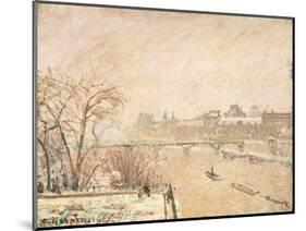 The Seine from the Pont-Neuf-Camille Pissarro-Mounted Giclee Print