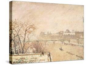 The Seine from the Pont-Neuf-Camille Pissarro-Stretched Canvas