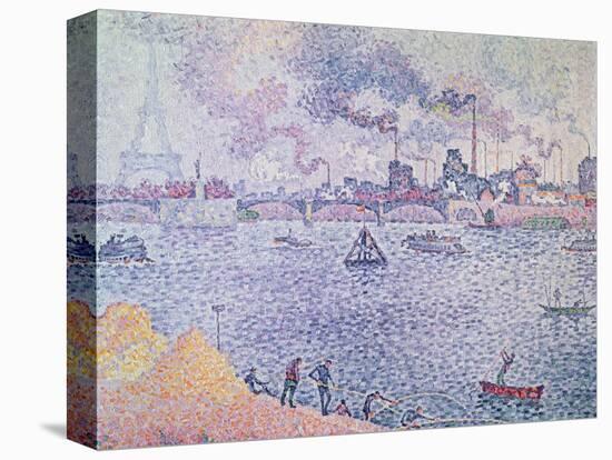 The Seine, Grenelle, 1899-Paul Signac-Stretched Canvas