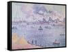 The Seine, Grenelle, 1899-Paul Signac-Framed Stretched Canvas