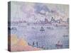 The Seine, Grenelle, 1899-Paul Signac-Stretched Canvas
