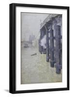 The Seine in December, 1893-Fritz Thaulow-Framed Giclee Print