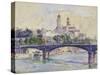 The Seine in front of the Trocadero-Henri Edmond Cross-Stretched Canvas