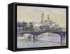 The Seine in front of the Trocadero-Henri Edmond Cross-Framed Stretched Canvas