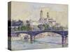 The Seine in front of the Trocadero-Henri Edmond Cross-Stretched Canvas