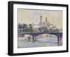 The Seine in front of the Trocadero-Henri Edmond Cross-Framed Giclee Print