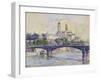 The Seine in front of the Trocadero-Henri Edmond Cross-Framed Giclee Print