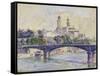 The Seine in front of the Trocadero-Henri Edmond Cross-Framed Stretched Canvas