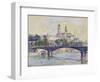 The Seine in front of the Trocadero-Henri Edmond Cross-Framed Giclee Print