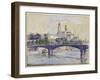 The Seine in Front of the Trocadero-Henri Edmond Cross-Framed Premium Giclee Print