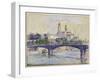 The Seine in Front of the Trocadero-Henri Edmond Cross-Framed Premium Giclee Print