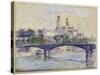The Seine in Front of the Trocadero-Henri Edmond Cross-Stretched Canvas
