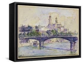 The Seine in Front of the Trocadero-Henri Edmond Cross-Framed Stretched Canvas